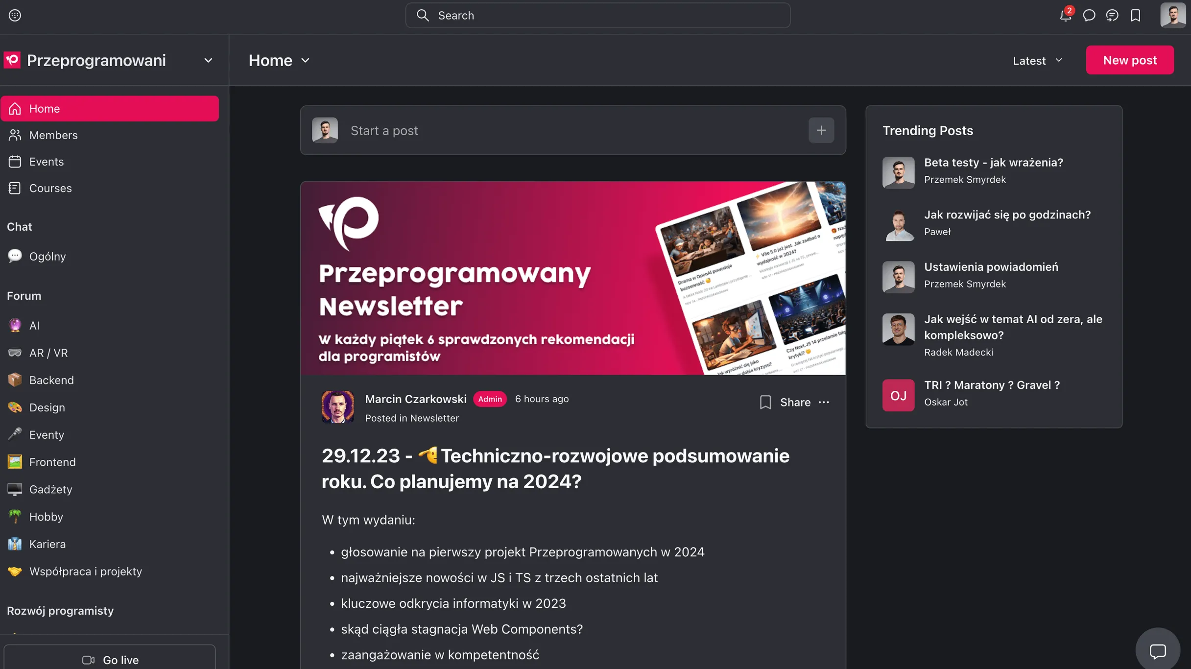 Zaproszenie na platformę